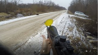 Бобер убегает от охотника, Но... Beaver run away, Majava, Bäver