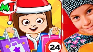 САНТА КЛАУС смешное ВИДЕО ДЛЯ ДЕТЕЙ Новый игровой мультик детская игра My Town