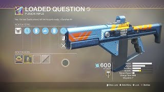 Destiny 2 Countdown to Zero Quest - Loaded Question Fusion Rifle