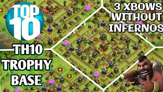 Best Th10 Trophy Pushing Base 2018 | Anti All | Clash of Clans