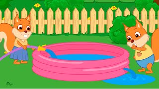 Famille d'Écureuil - Piscine Qui Fuit Animé 2022 en Français