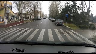 Скадовск поездка по городу зима 2019 . Skadovsk winter