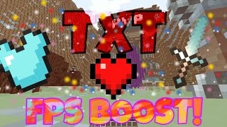 MINECRAFT TEXTURE PACK "TXT" FPS BOOST! - 1.7.10/1.8 + version !