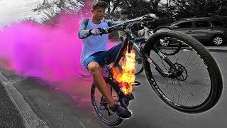 FOI EMPINAR E A BIKE PEGOU FOGO NO GRAU!