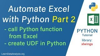 Automate Excel with Python and xlwings Part 2: Run Python Function in Excel