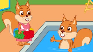 Famille d'Écureuil - Roue De Bouée De Sauvetage Animé 2020 en Français