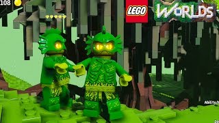 LEGO Worlds Swamp Creature Unlock and Free Roam Gameplay (With Legendary World Code)