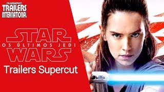 Star Wars: Os Últimos Jedi | Todos os trailers compilation