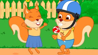 Famille d'Écureuil - Sucettes D'obstacles Vidéos Animé 2021 en Français 13+