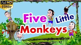 Five Little Monkeys Jumping on the Bed || Nursery Rhyme Collection