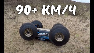 Тест-драйв бешеной JLB Racing J3SPEED ... Дуем блины, 90+ км/ч с крашем