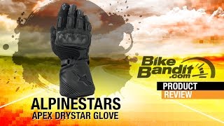Alpinestars Apex Drystar Motorcycle Gloves | BikeBandit.com