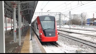 // Новый электропоезд ЭГ2Тв "Иволга" для МЦД! Поездка от Москвы до Одинцово, и обратно. //