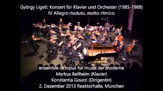 György Ligeti: Concerto for Piano and Orchestra (1985-1988)