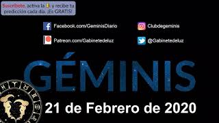 Horóscopo Diario - Géminis - 21 de Febrero de 2020