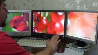 Три монитора WoT world of tanks