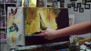 Алла Белопесоцкая видеоурок живопись маслом " Корабли"