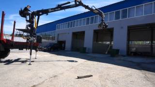 Сортиментовоз 4456С1 с КМУ ОМТЛ 70-02 на заднем свесе Камаз 43118-3078-46