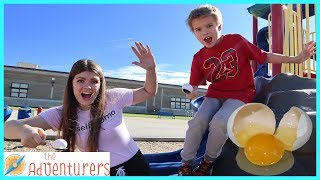 PLAYGROUND GAMES Last To Drop And Crack The Egg Wins! BOYS vs GIRLS