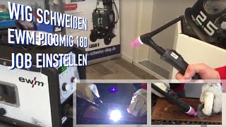 WIG schweißen mit Liftarc Zündung - ewm Pciomig 180 puls