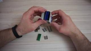 Универсальные стальные скобы. ColorMix. 800шт. малый размер