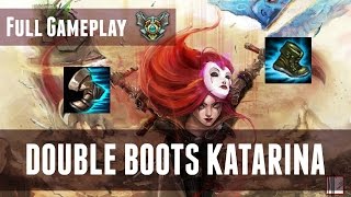 DOUBLE BOOTS KATARINA? - Master Tier Katarina - Full Gameplay | League of Legends