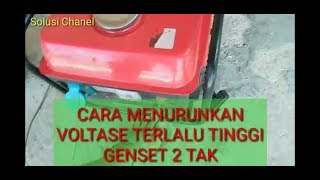 Servis Genset | CARA MENURUNKAN VOLTASE GENSET YANG TERLALU TINGGI