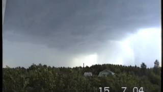 Гроза в Нижегородской области 15.07.2004 г.