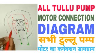 any tullu pump motor connection diagram in Hindi सभी टुल्लू पम्प का कनेक्शन डायग्राम हिंदी में