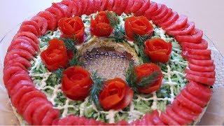 Салат БОМБА !  "Красная шапочка"