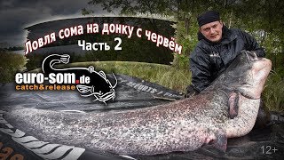 Рыбалка на сома на донку - на червя. часть 2