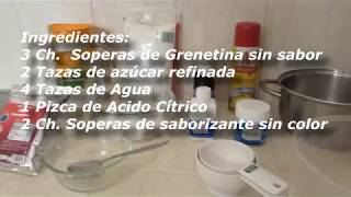 Gelatina Transparente Receta