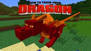 Minecraft - HOW TO TRAIN YOUR DRAGON - Learning how to fly [4]