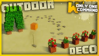 Minecraft - Outdoor Decorations with Only one Command Block (Summer Edition)