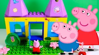 Princess Peppa Pig Castle Play Dough Playset - Make Princess Peppa George Dinosaur with Play Doh