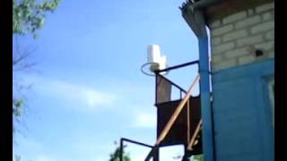 Самодельный ветряк из велосипедного обода.