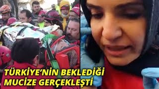 Türkiye'nin beklediği mucize gerçekleşti! Azize, enkazdan böyle kurtarıldı