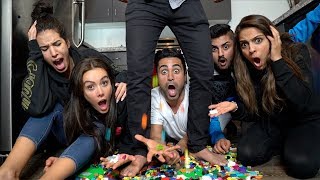 CRAZY LEGO CHALLENGE (MOST PAINFUL THING EVER) !!!