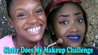 Sister Does My Makeup Challenge | PETITE-SUE DIVINITII