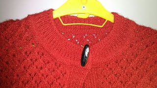 गोल गला कैसे बनायें और उसमें फदें कितने उठायें।।How to make round neck
