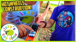 HOT WHEELS GOPRO CONSTRUCTION ZONE! Toy Cars