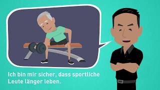 Deutsch lernen mit Dialogen / Lektion 52 / Nebensätze mit "dass" / gesunde Ernährung