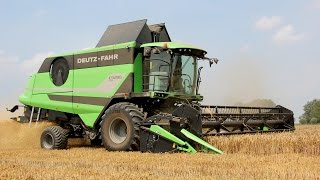 New Deutz Fahr C9206 combine in action! | Wheat harvest 2014