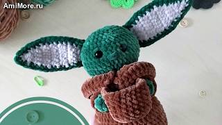 Амигуруми: схема Бейби Йода. Игрушки вязаные крючком - Free crochet patterns.