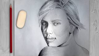 Рисуем портрет простым карандашом | Как нарисовать портрет | Ускоренное видео (Speedpaint)