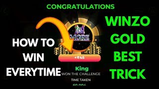 Winzo gold everytime winning trick || Unlimited Paytm cash trusted app
