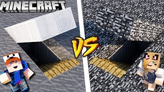 TAJNY DOM POD SZKŁEM VS TAJNY DOM POD BEDROCKIEM W MINECRAFT | Vito vs Bella