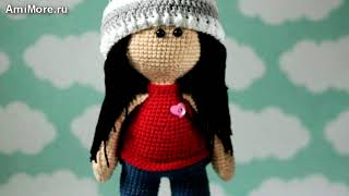 Амигуруми: схема Кукла Агата. Игрушки вязаные крючком - Free crochet patterns.