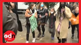 Greta Thunberg MOBBED at Climate Protest