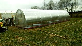 Сборка теплицы из поликарбоната 3х10